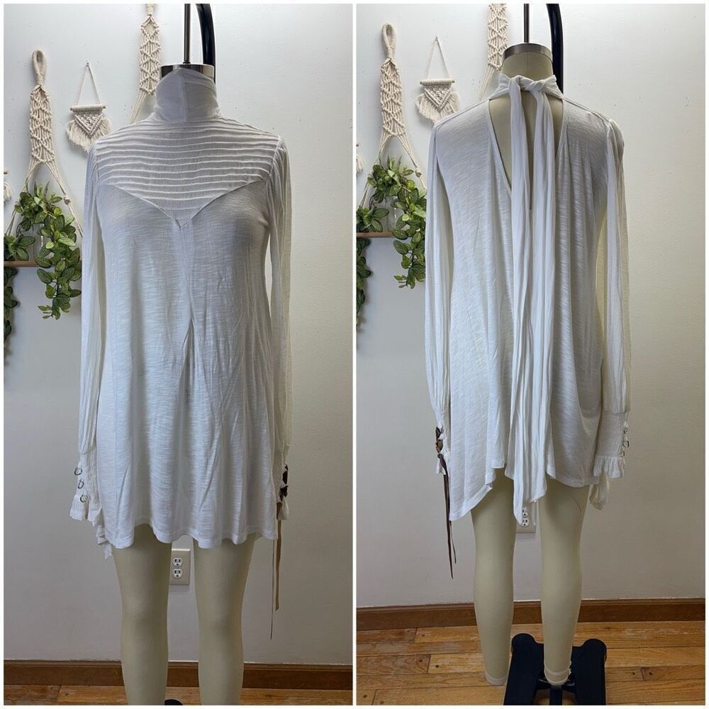 Free People Dress in White Missing Strap on One Side